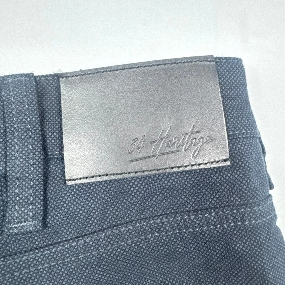 34 Heritage Charisma Pants Mens‎ 40x29 Navy Blue Textured Classic Comfort Rise